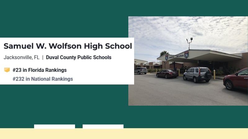 Samuel W. Wolfson High School, Jacksonville (No. 23 in the state, No. 232 nationally)