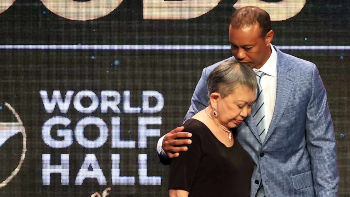 Tiger Woods and his mother Kultida Woods